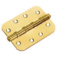 Петля стальная универсальная скругленная Morelli MS-C 100X70X2.5-4BB мат. золото